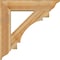 Ekena Millwork Merced Traditional Rough Sawn Bracket w/ Offset Brace, Western Red Cedar, 8"W x 34"D x 34"H BKT0806X34X34MRC01RWR - alternate 4